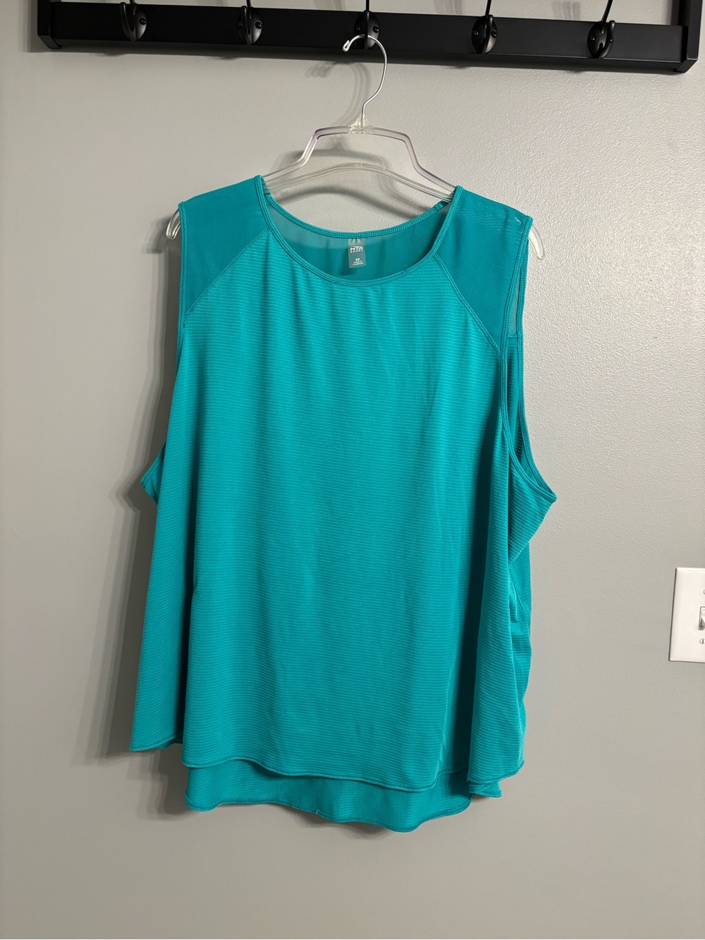 MTA Sport Teal Sleeveless Layered Tank